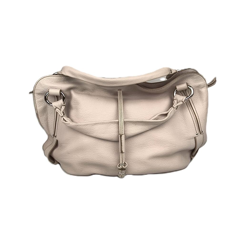 Céline Bittersweet Medium Grained Leather Shoulder Bag in Blush Pink